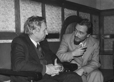 С А.С.Шмелевым во время конференции «Математические методы в химии» Ростов-Великий, 1978 г
