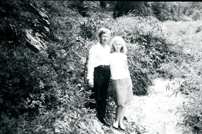 С дочерью Мариной в Гаграх, 1965 год