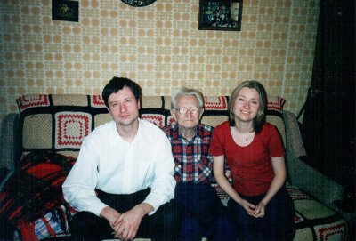 М.Г.Слинько с внуками Михаилом Слинько и Ириной Слинько